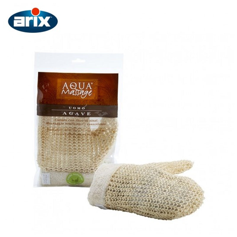 Arix Aloe Sisal Massage Glove-Beige