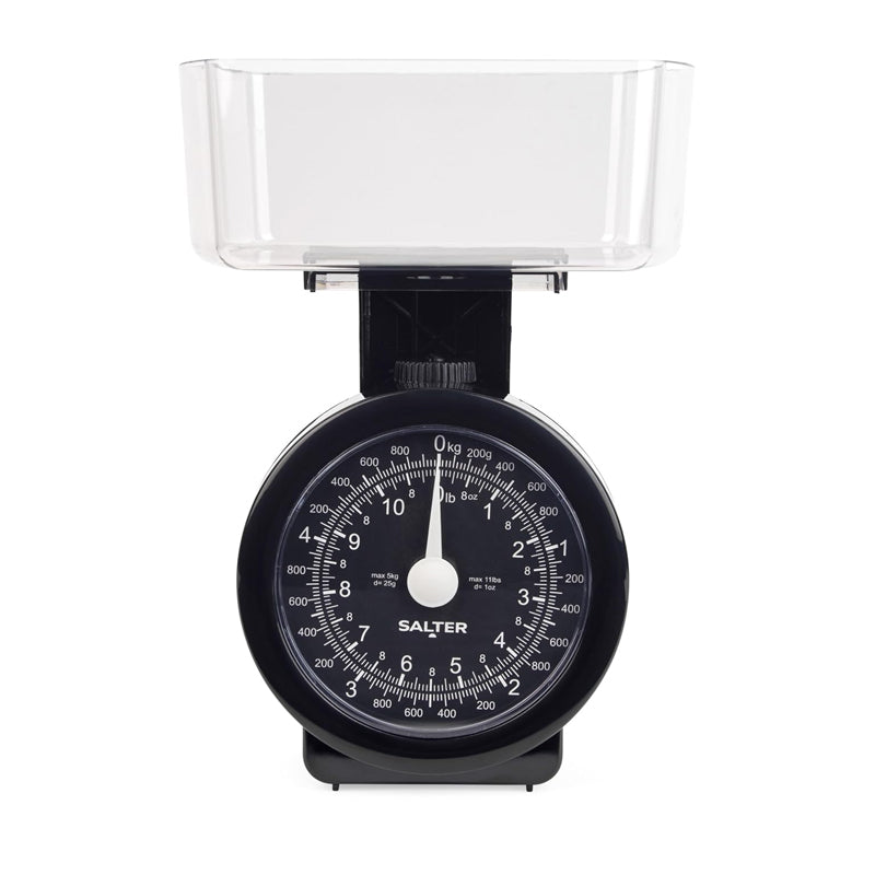 Salter Mechanical Kitchen Scale 5Kg Retro-Black