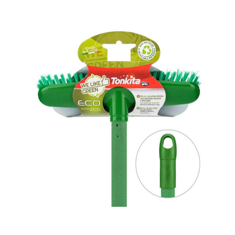 Tonkita Ecologia Floor Scrubbing Brush-Green