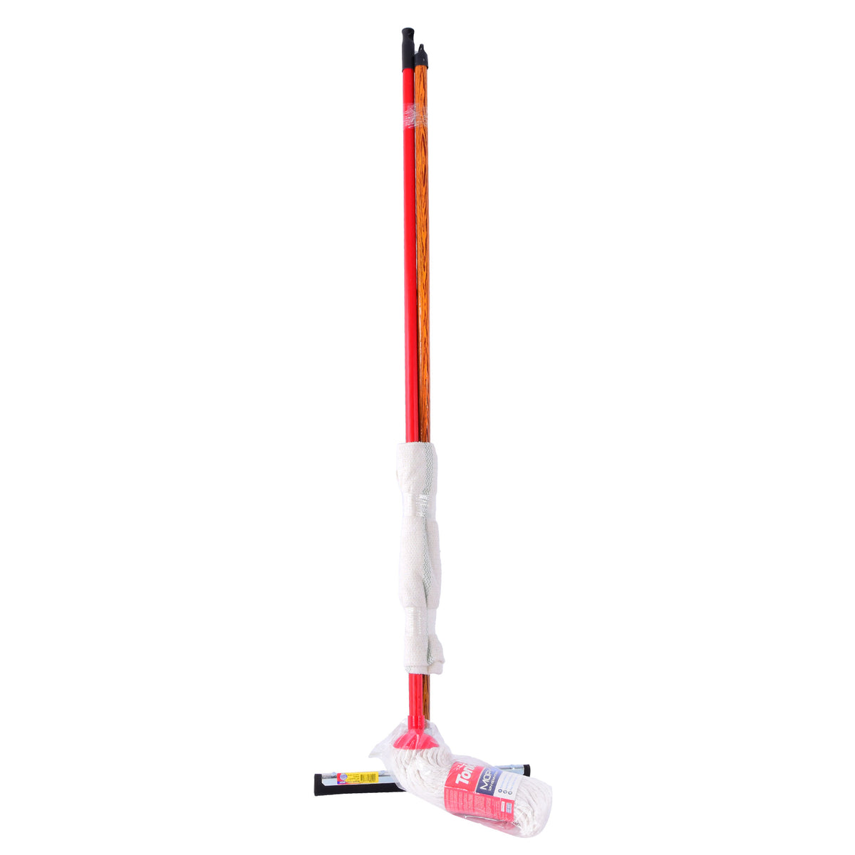 Cotton Mop with SqueegeeA high quality cotton mop with a squeegee.