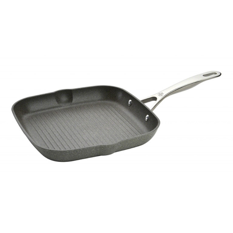 Grilling Pan with handle, GreySize: 28 x 28 cm
