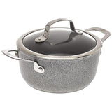 Ballarini Salina Granite Casserole 2H With Glass Lid 20Cm #1 -Gray