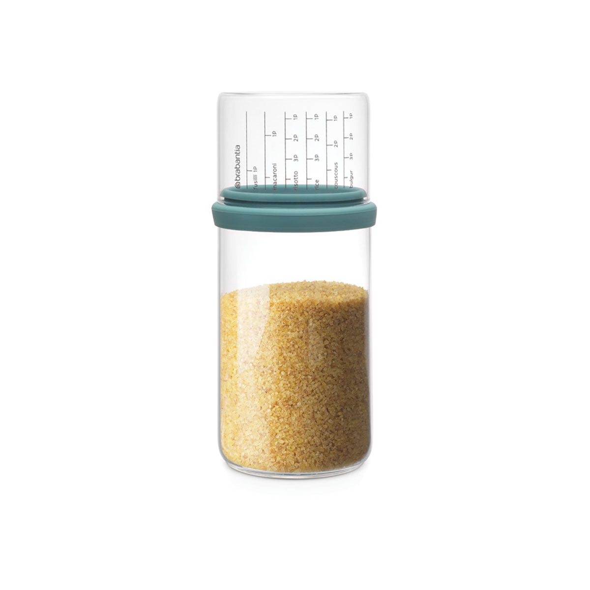 STORAGE JAR WITH MEASURING CUPDimensions:
 Capacity volume (ltr): 1 litres
 Diameter: 9.8 cm