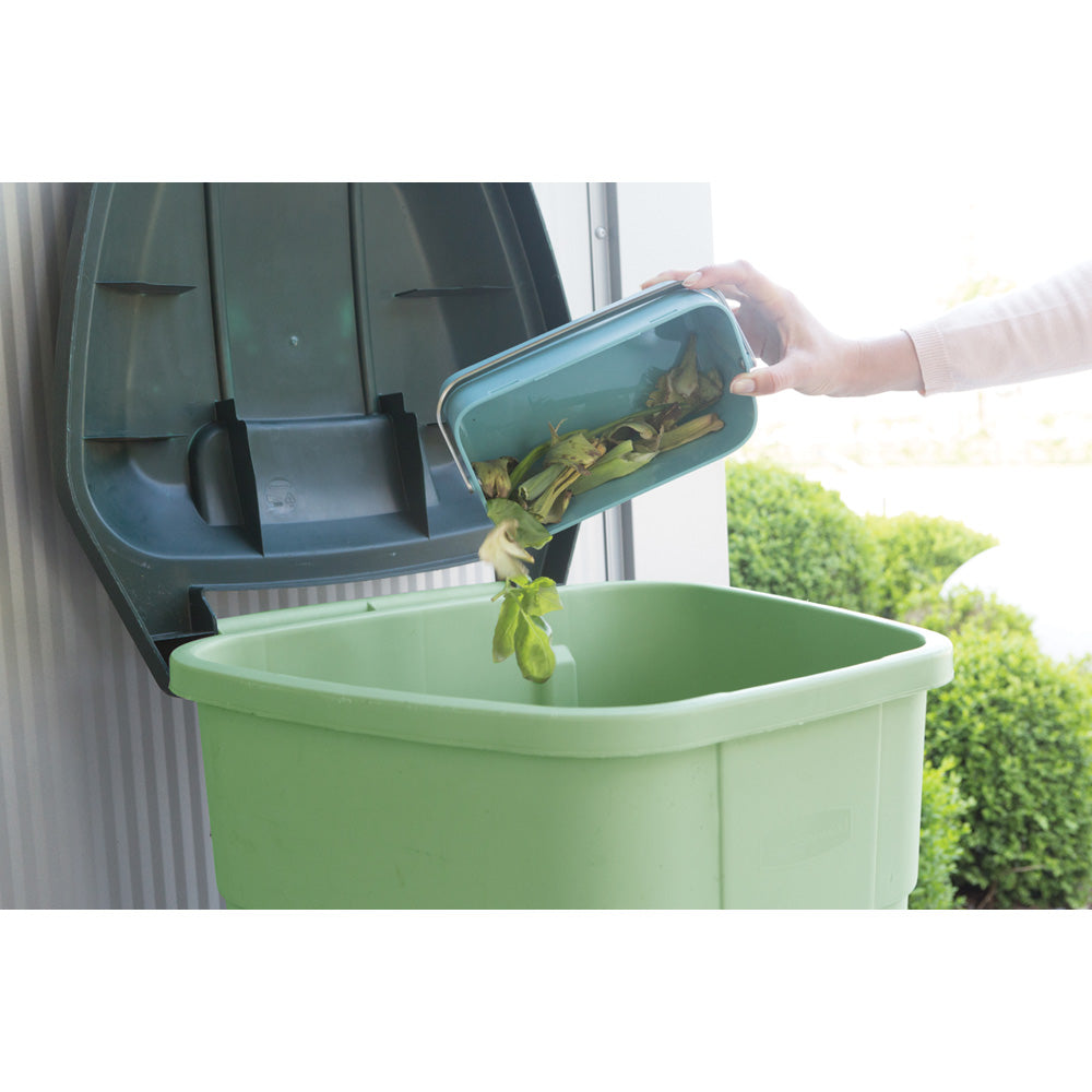 Food Waste Caddy Ã MintDimensions
 Height: 10.7 cm
 Length: 12.7 cm
 Width: 22.1 cm
 Capacity volume (ltr): 1.8 litres