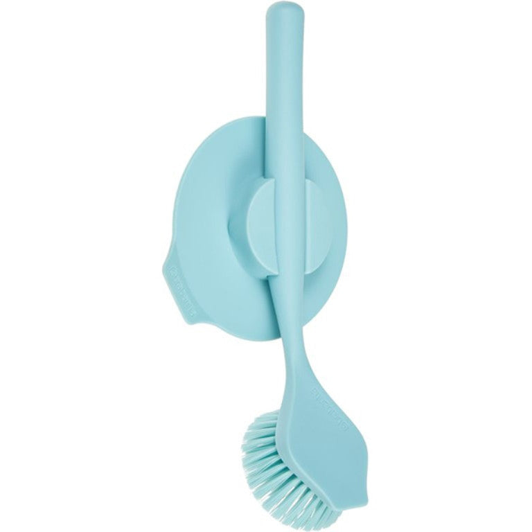 Dish brush with suction cup - Blue Height: 6.0 cm
 Length: 11.0 cm
 Width: 23.5 cm