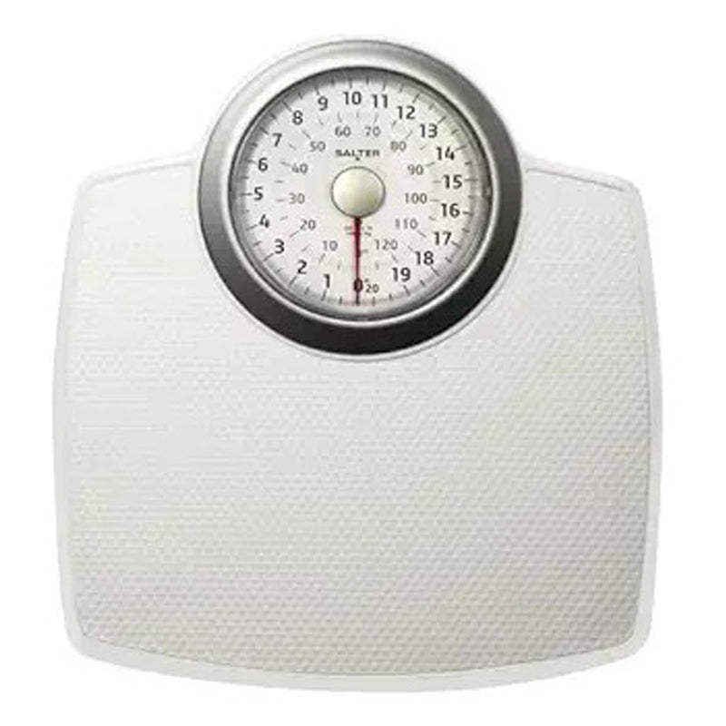 Salter Large Dial Mechanical Bathroom Scale – Model 144Whsvdr - White