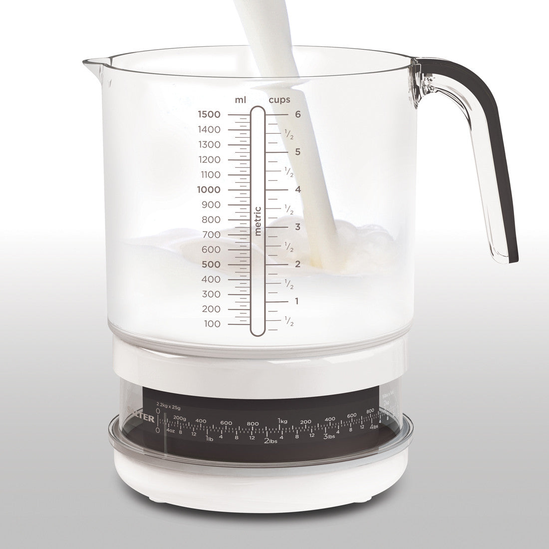 Add & Weigh Jug Kitchen Scale Ã BlackSize: 1.5 liters
