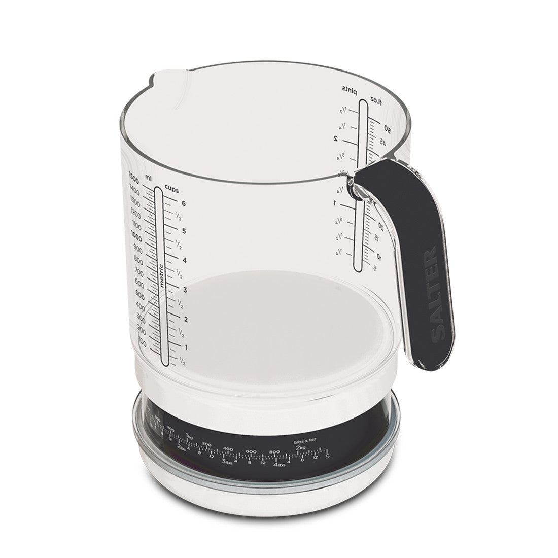 Add & Weigh Jug Kitchen Scale Ã BlackSize: 1.5 liters