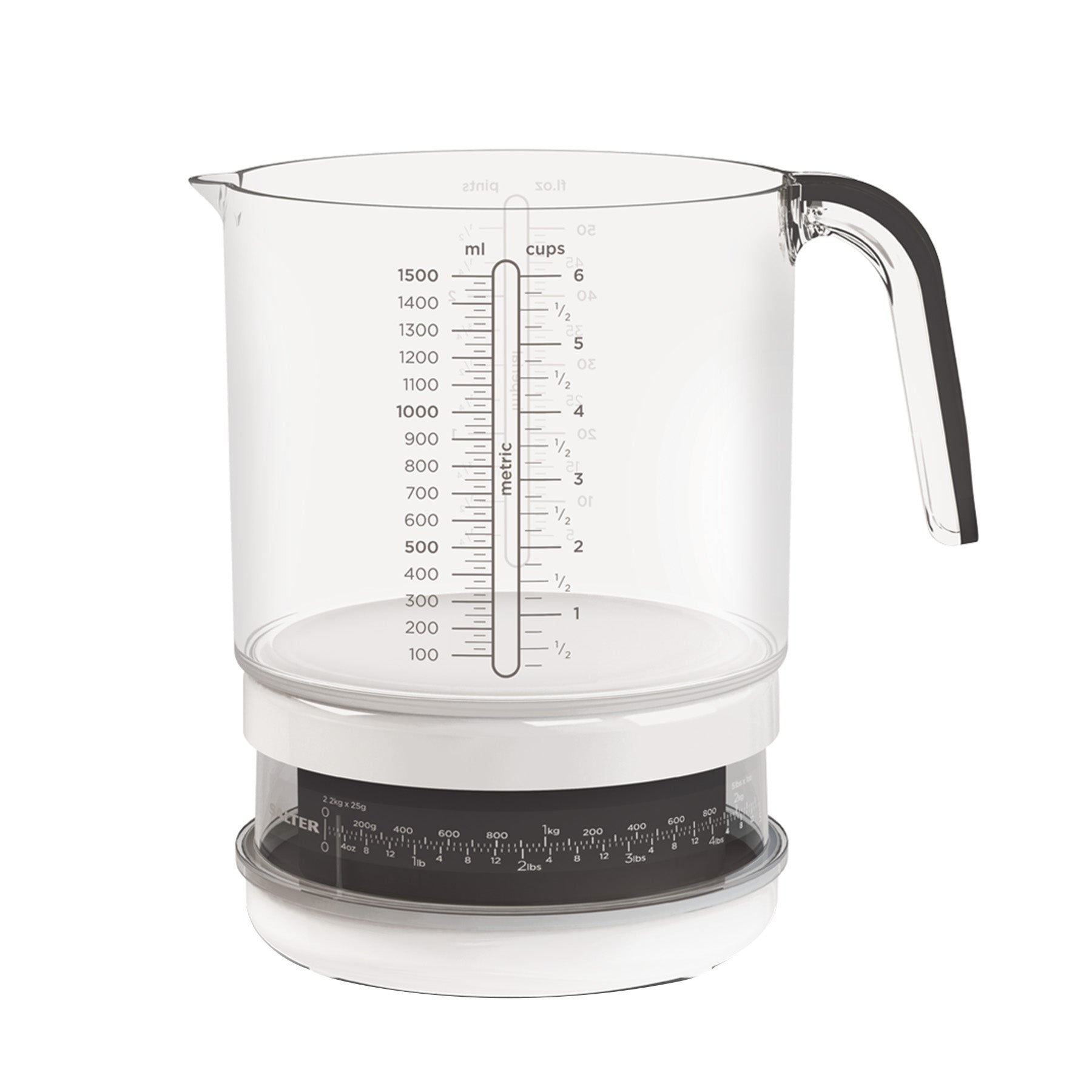 Add & Weigh Jug Kitchen Scale Ã BlackSize: 1.5 liters