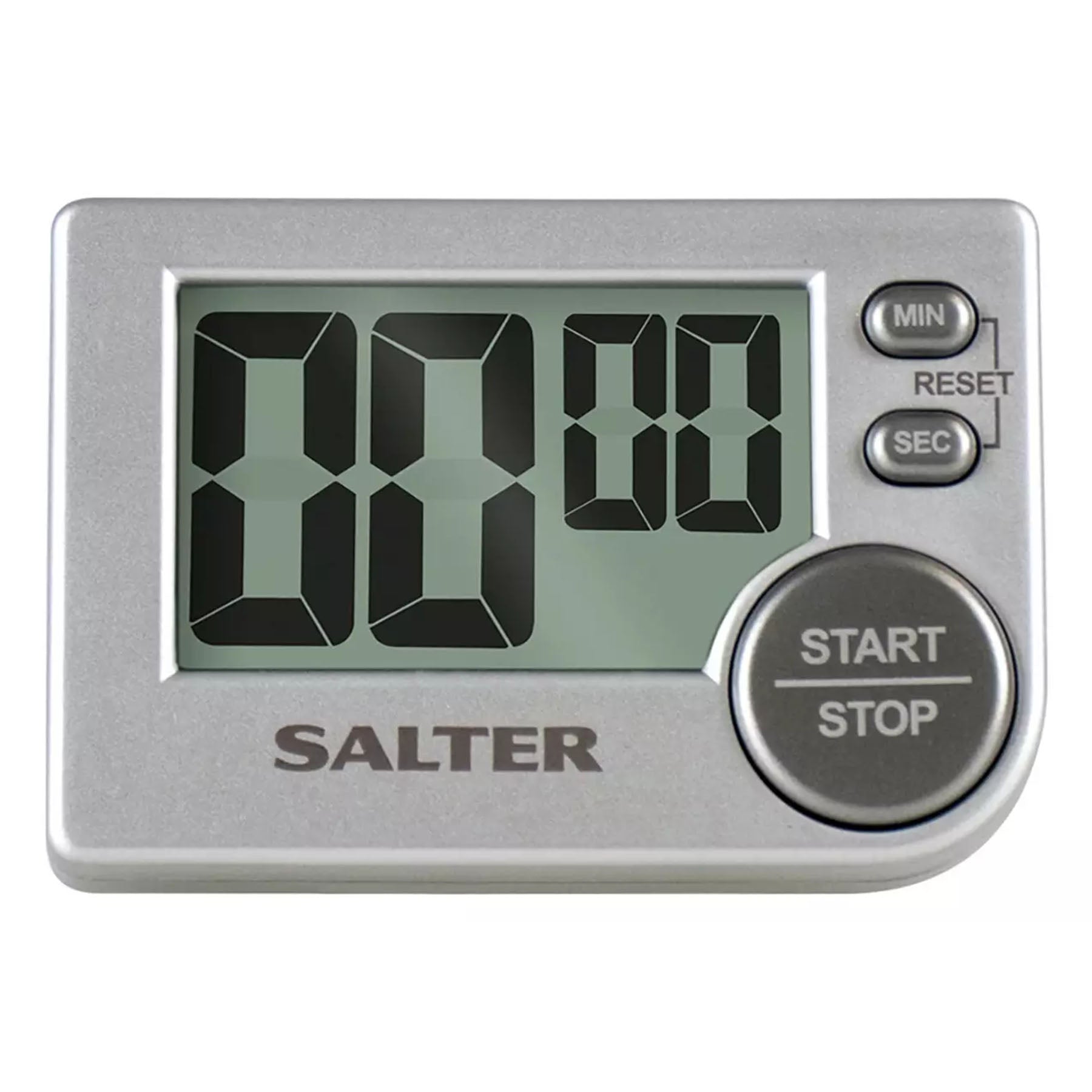 Big button electronic timerDisplay size: 4.8 x 3.0 cm; product dimensions: 7.6 x 1.9 x 5.2 cm