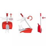 Dustpan with handle, RedA high quality Dustpan with handle