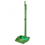 Foldable Long Handled Eco Dustpan With Brush - Green