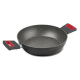 Ghidini Cipriano Viva Low Casserole W/ 2H 24Cm #2256-Gray