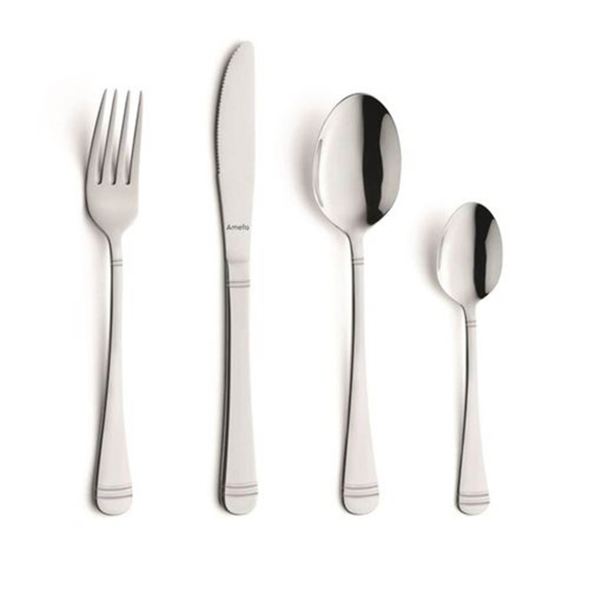Napoli 24 Pcs Cutlery Set , Silver ColorCutlery set consists of 24 pieces