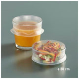 Brabantia Reusable Flexible Lids O 8,5 Cm (2 U.) Transparent-Clear