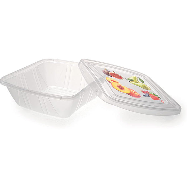 3 pieces Container set - White Fresh Container Square set of 3 pcs.