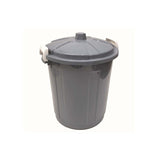 Storage Bucket With Locking Cover 21Ltr-Tommy- Gray