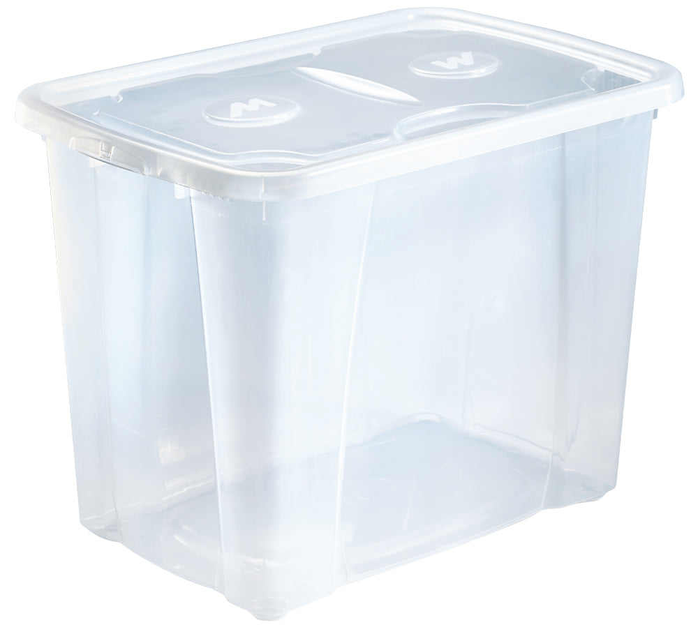 Storage Box With Lid 64 L - Clear