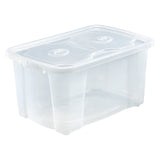 Storage Box Transp Box.With Cover 44 Ltr-Simply- Transparent