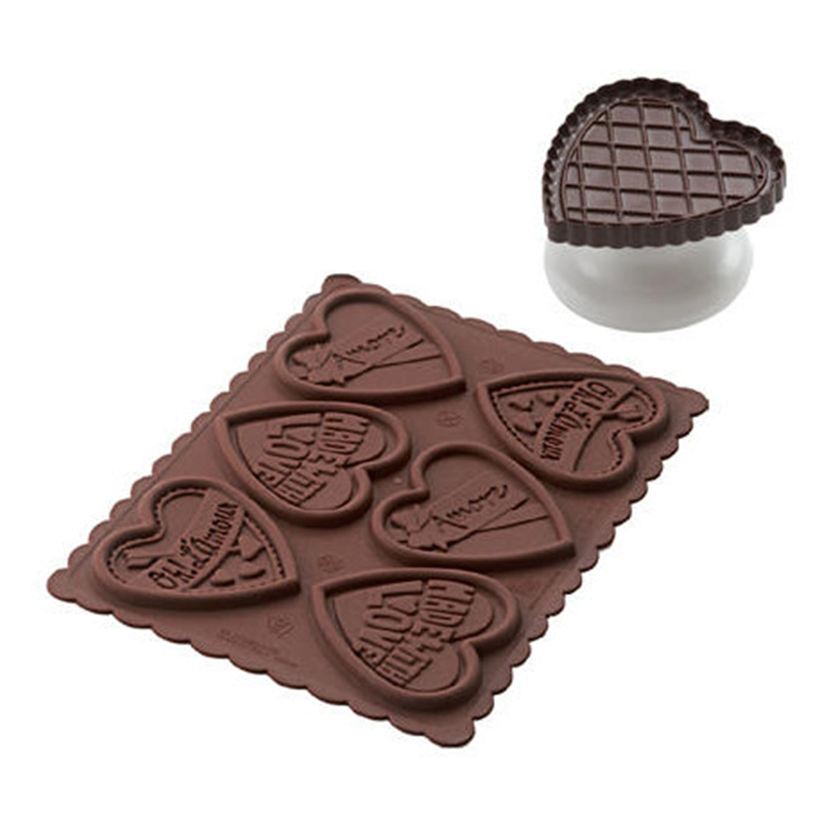 Mold rubber biscuits
