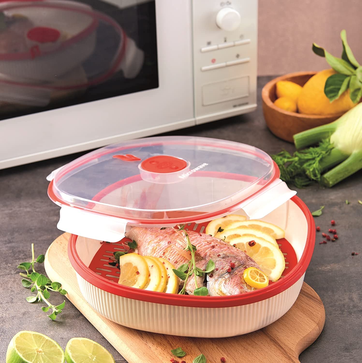 Microwave Dish Steamer - 2 Liter