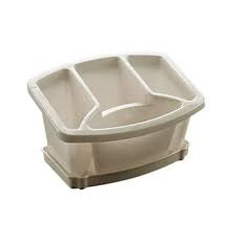 Cutlery Drainer With Tray - White