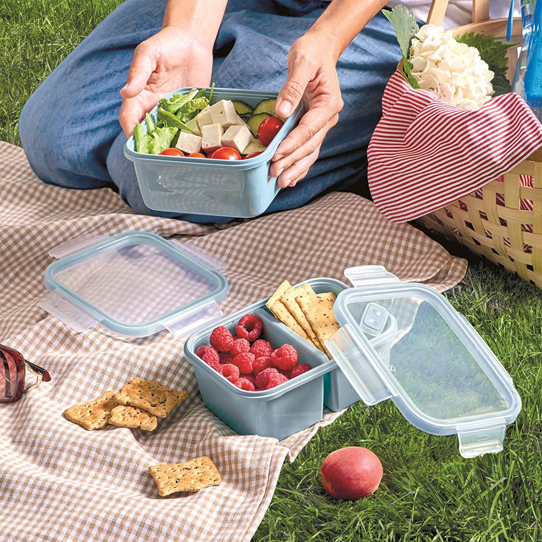 Lunch Box Rectangular Double Case