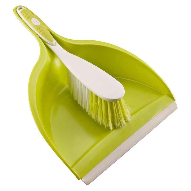 Softy Dust Pan& Brush Set - Green