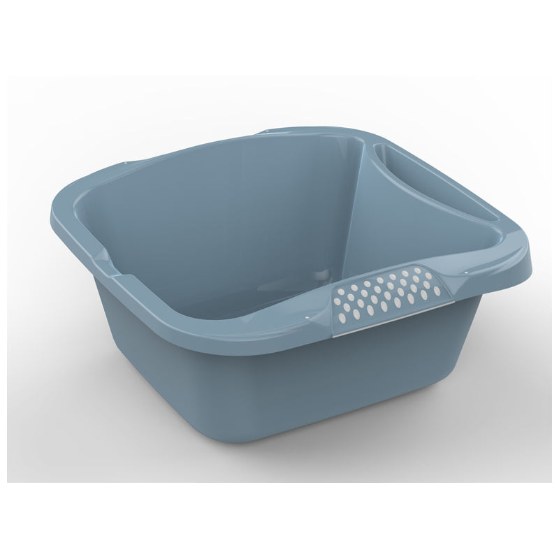 Bowl Square W/Sponge Holder 9Ltr-Gray
