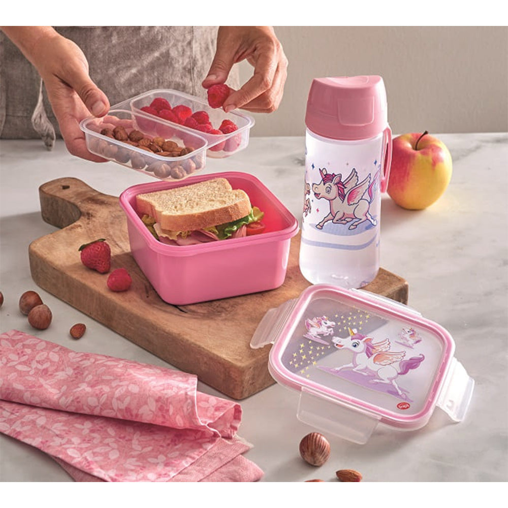 Unicorn Kids Lunchbox - Pink