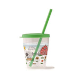 Tumbler and Flip Lid and Straw Farm