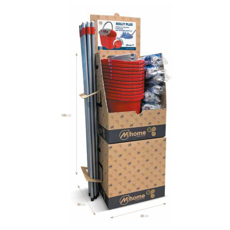Rolly Plus Handle Strip Mop - Red