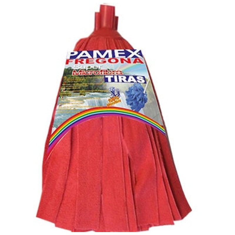 Pamex Microfiber Strip Mop-Red