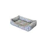 Dog Bed Rectangular 60X40Cm Paws- Cozy Fantasy- Gray