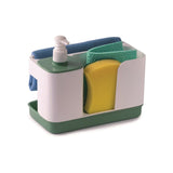 Snips Tidy Up Sponges Holder Soap Dispenser-White-Green