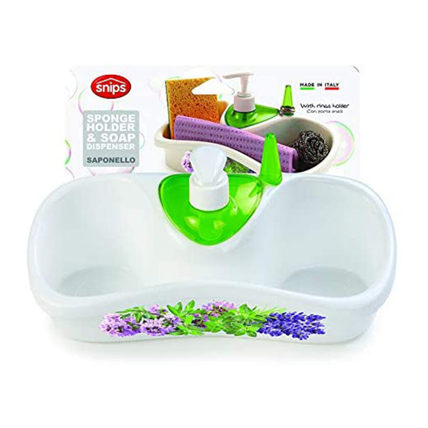 Sponge holder & soap dispenser