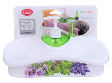 Sponge holder & soap dispenser