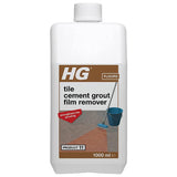 Cement grout film remover