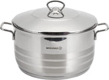 Cookware set with lid 6 Pcs, Silver