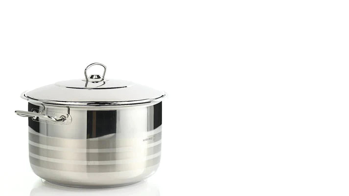 Cookware set with lid 6 Pcs, Silver