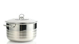 Cookware set with lid 6 Pcs, Silver