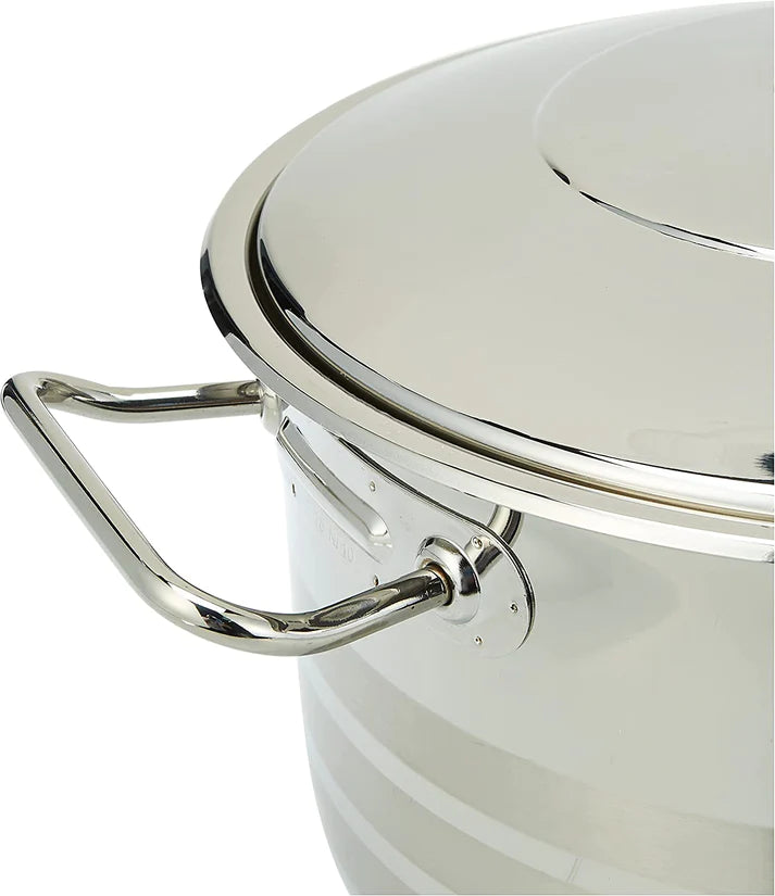 Cookware set with lid 6 Pcs, Silver