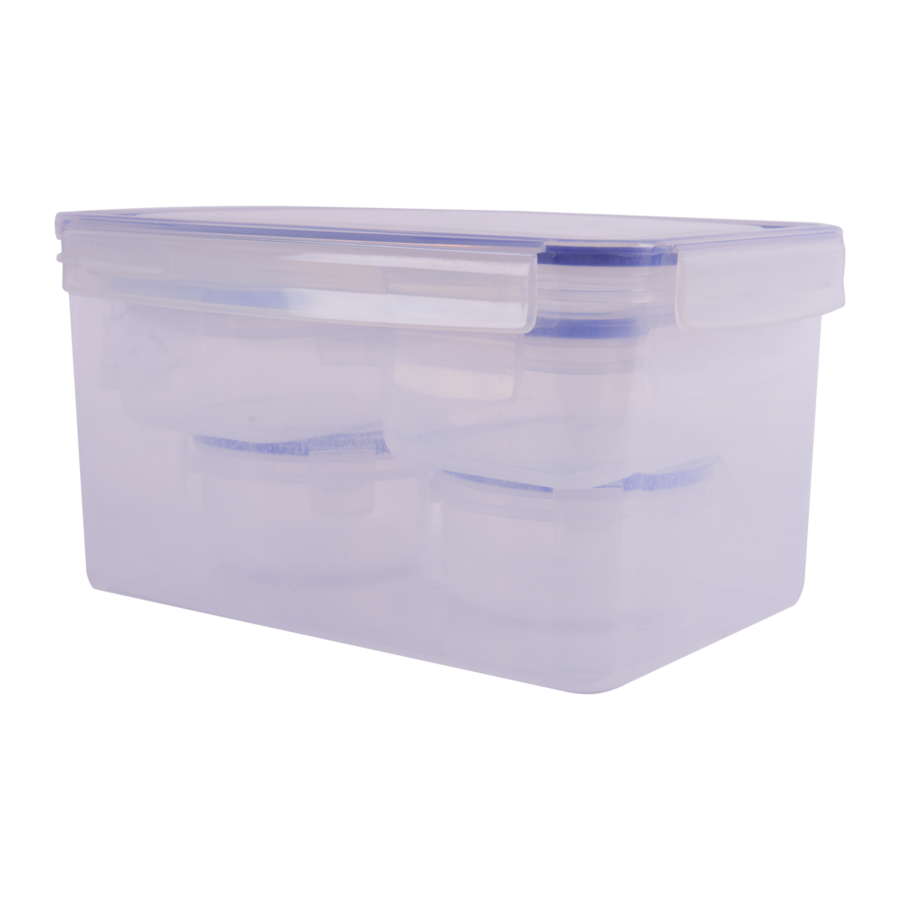 Plastic container 5 pieces set