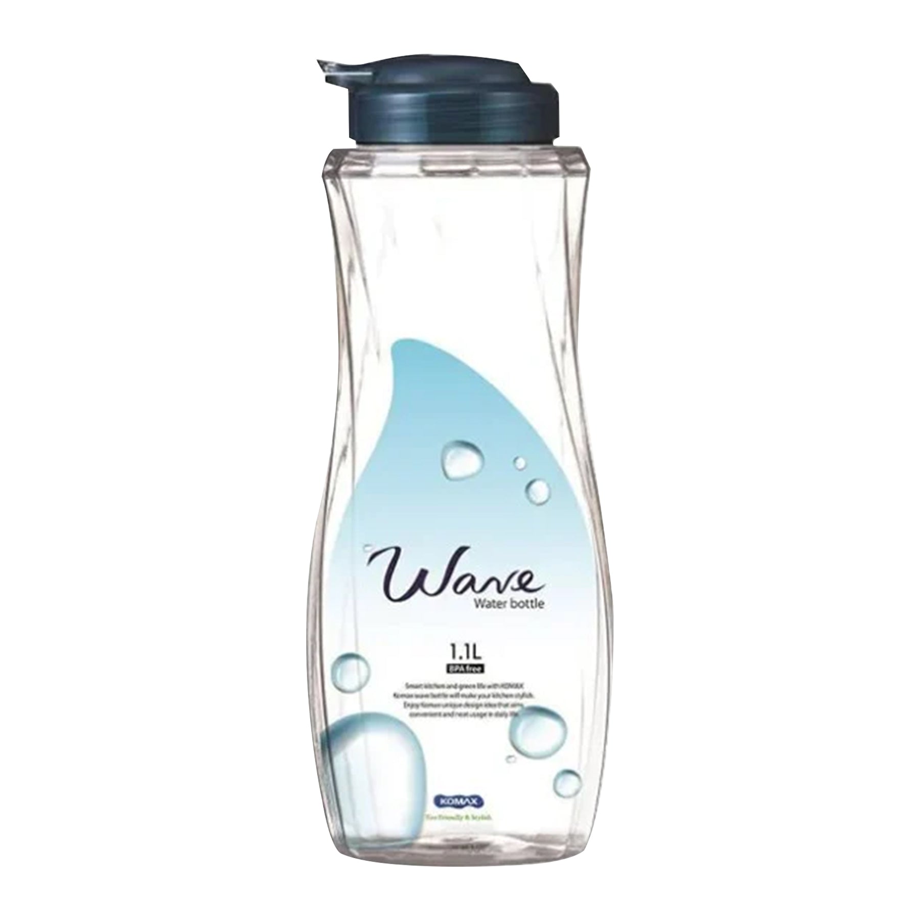 Wave Water bottle with lid