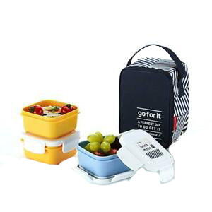 Food container, Yellow & Dark Blue