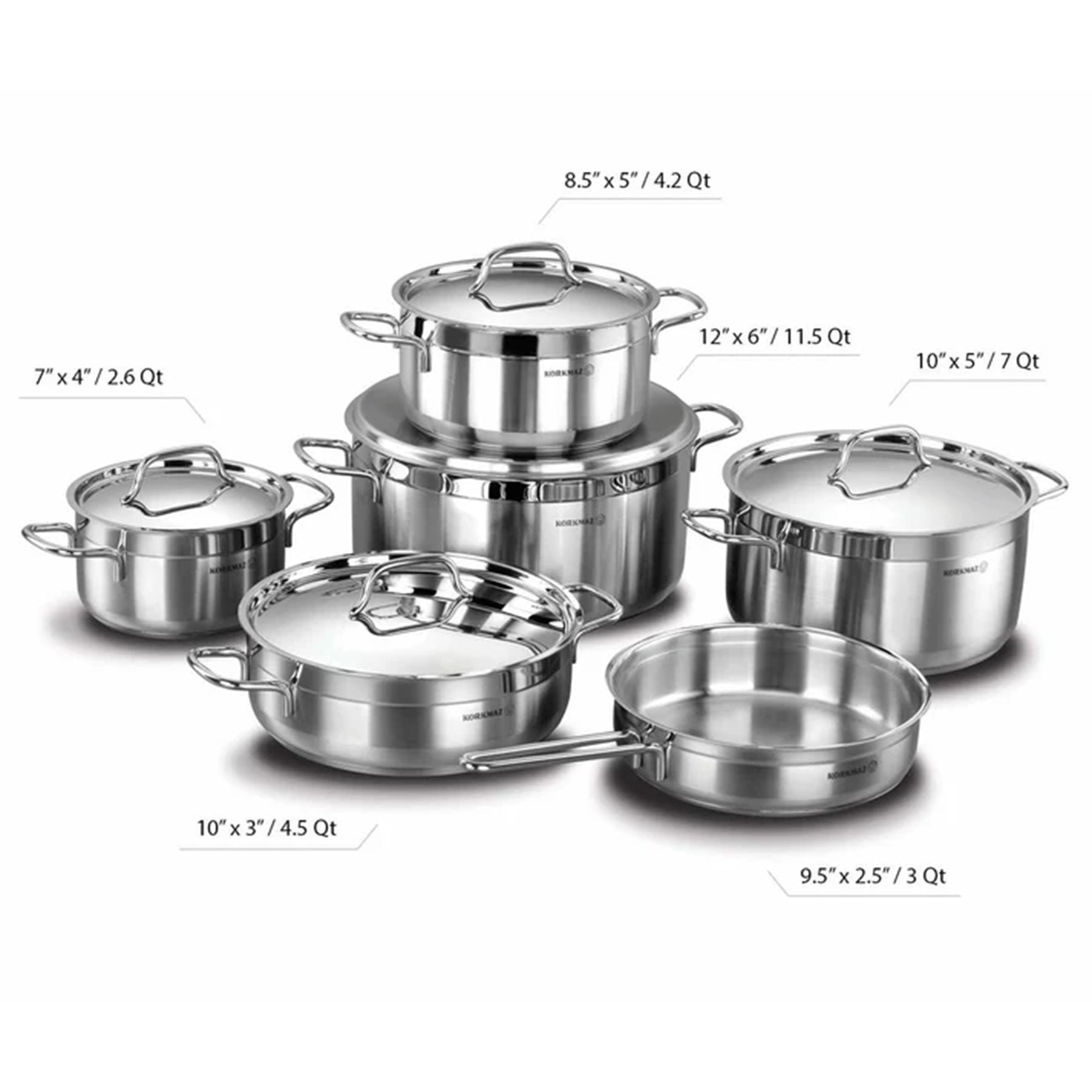XL Cook Ware Set - Silver