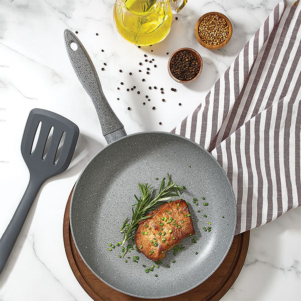 Frying Pan with handle, Grey
