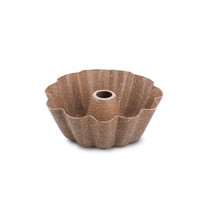 Fluted tube cake mold, Brown