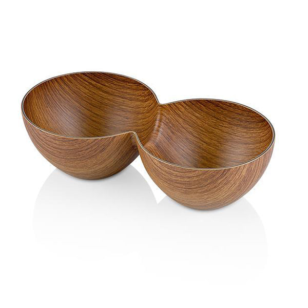 Double Round Bowl, Brown