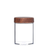 Round Jar - Clear & Brown